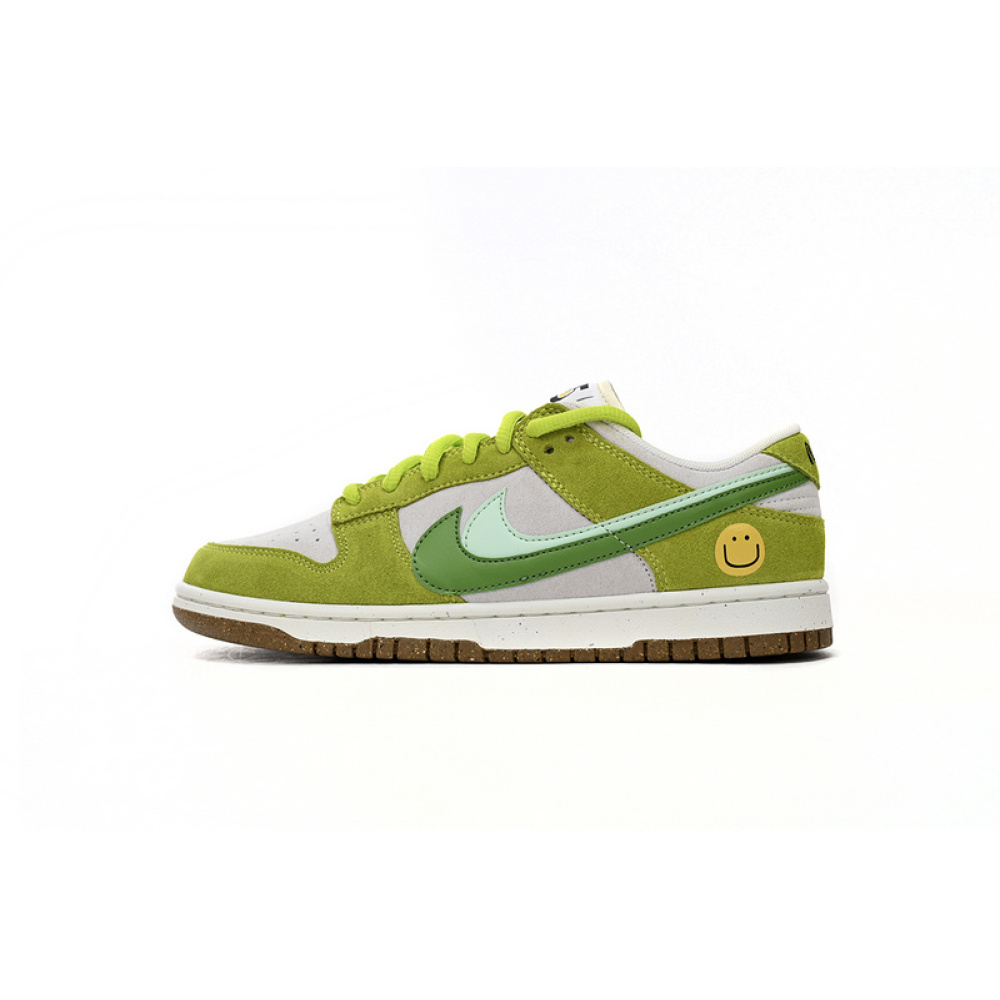 LF Nk SB Dunk Low 85 Gray Green Apple Double Hook