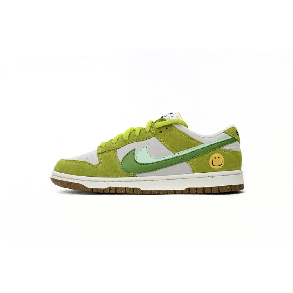 LF Nk SB Dunk Low 85 Gray Green Apple Double Hook