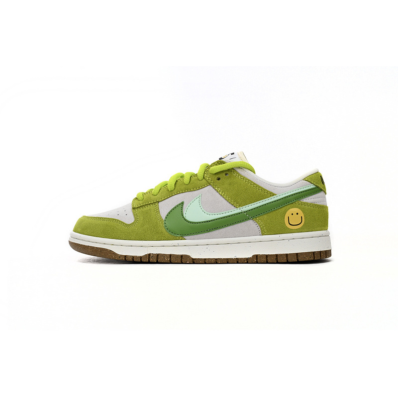 LF Nk SB Dunk Low 85 Gray Green Apple Double Hook