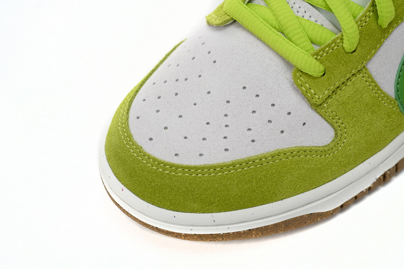 LF Nk SB Dunk Low 85 Gray Green Apple Double Hook