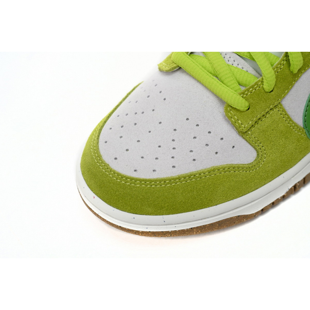 LF Nk SB Dunk Low 85 Gray Green Apple Double Hook