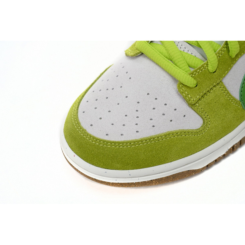 LF Nk SB Dunk Low 85 Gray Green Apple Double Hook