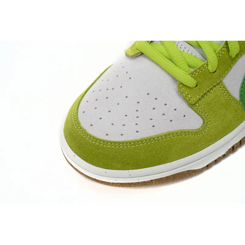 LF Nk SB Dunk Low 85 Gray Green Apple Double Hook