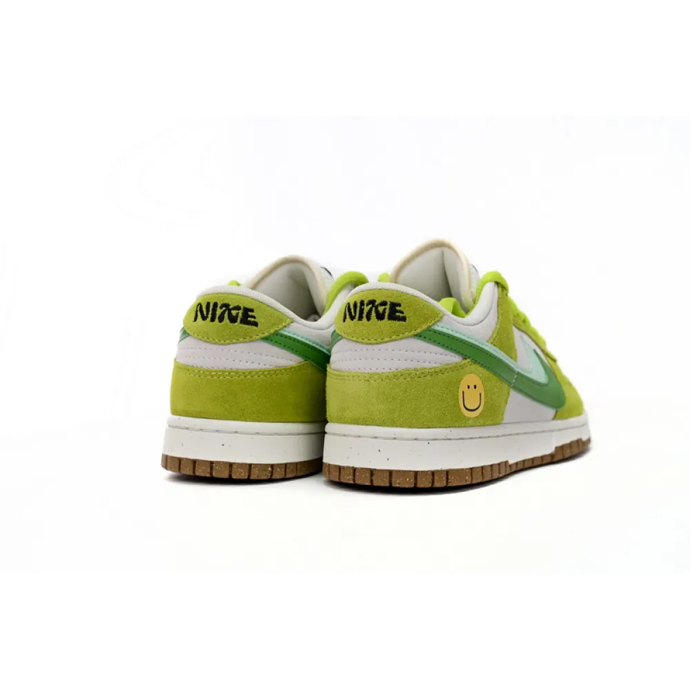 LF Nk SB Dunk Low 85 Gray Green Apple Double Hook