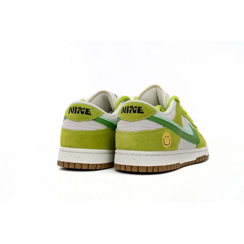 LF Nk SB Dunk Low 85 Gray Green Apple Double Hook