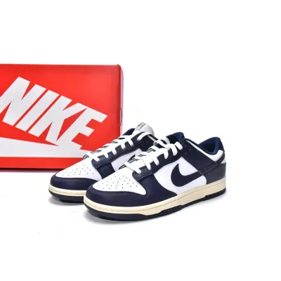 M Batch Nike Dunk Low Midnight Navy and White 02