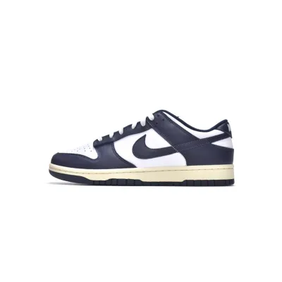 M Batch Nike Dunk Low Midnight Navy and White 01