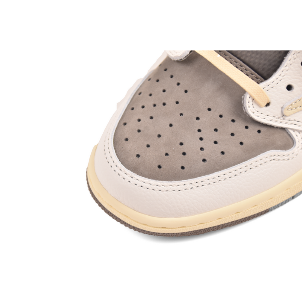OG Travis Scott x Air Jordan 1 Low White Brown Barb