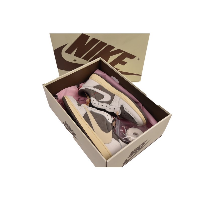 OG Travis Scott x Air Jordan 1 Low White Brown Barb