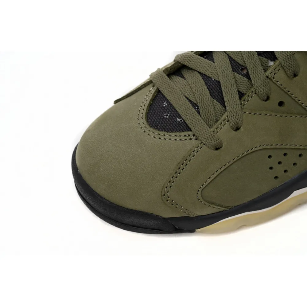 Q4  Air Jordan 6 Olive Green