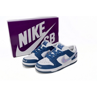 SX Born x Raised x Nike SB Dunk Low Blue White 02