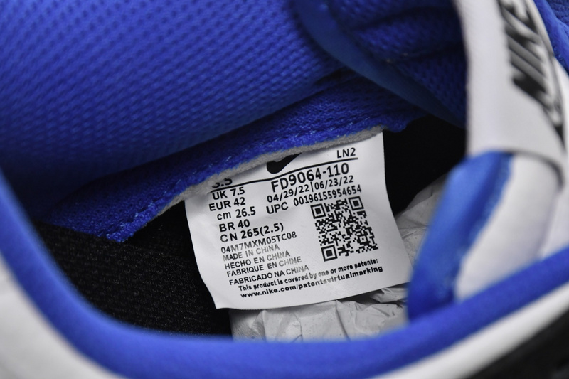 SX Nike Dunk Low White Black Royal