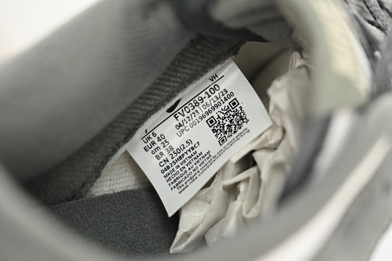 SX Nike Dunk Low White Gray Raw Rubber