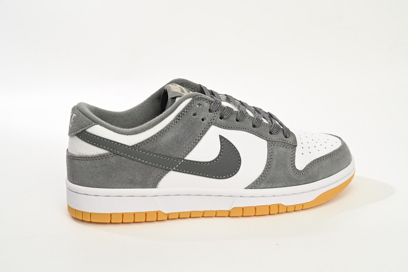SX Nike Dunk Low White Gray Raw Rubber