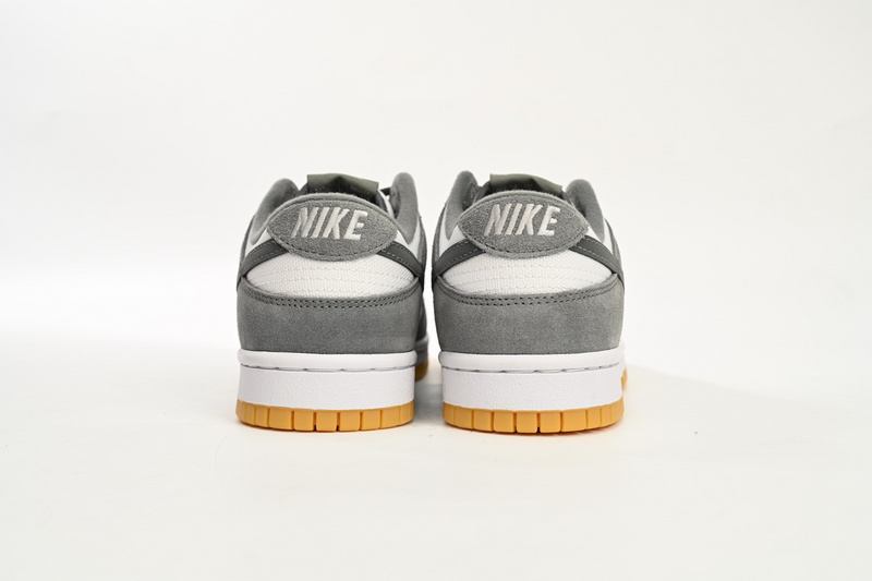 SX Nike Dunk Low White Gray Raw Rubber