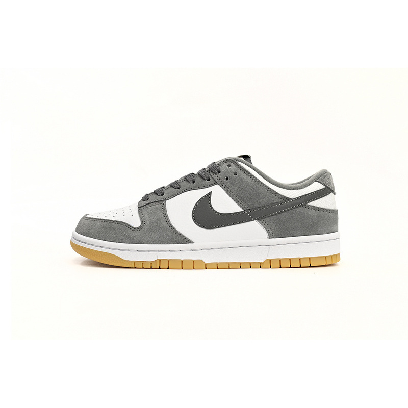 SX Nike Dunk Low White Gray Raw Rubber