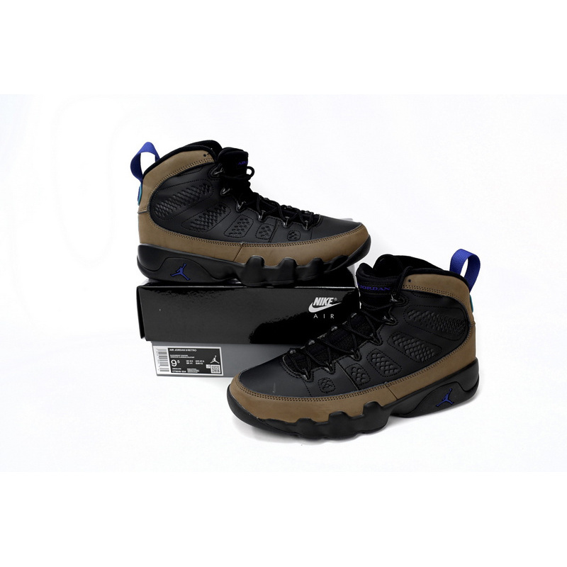XP  Air Jordan 9 “Olive Concord”Black Brown