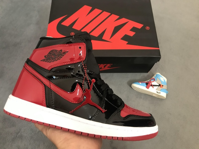 XP Air Jordan 1 High “Banned”  Patent Leather MirrorForBiddenWear