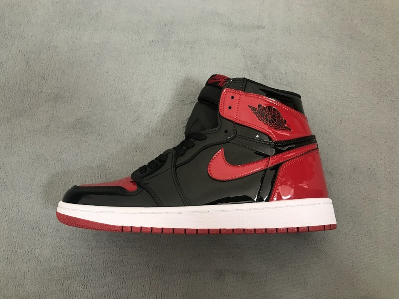 XP Air Jordan 1 High “Banned”  Patent Leather MirrorForBiddenWear