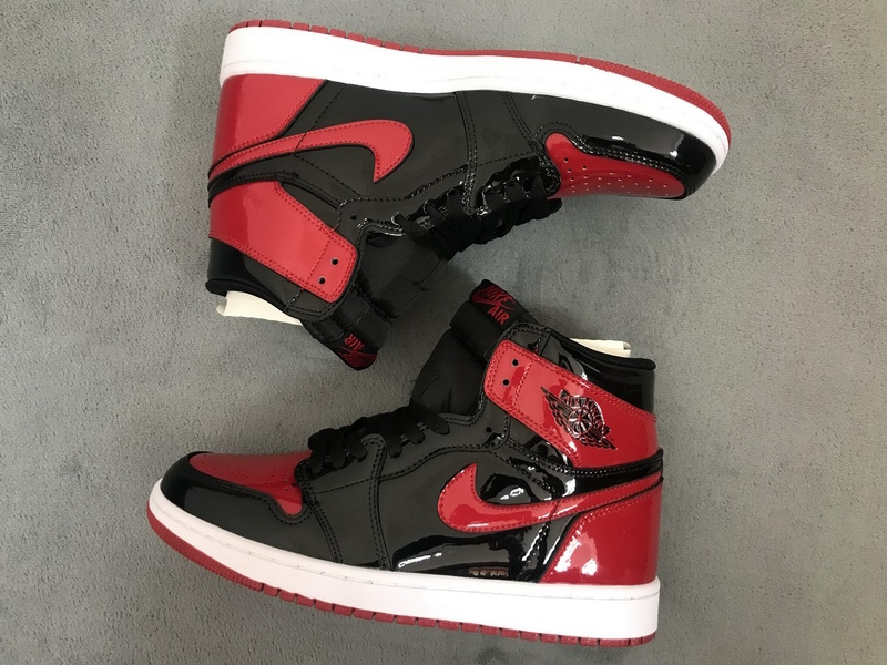 XP Air Jordan 1 High “Banned”  Patent Leather MirrorForBiddenWear