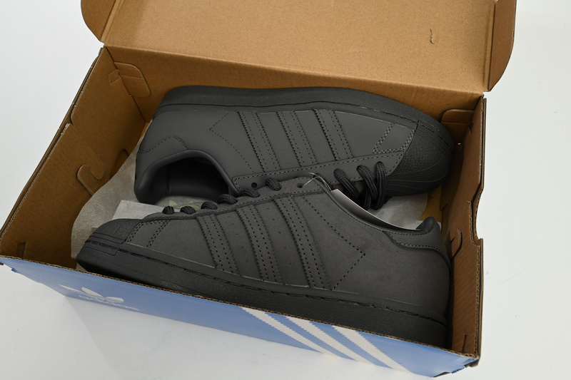  Adidas Superstar Shoes White Black Carbon Black