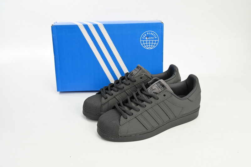  Adidas Superstar Shoes White Black Carbon Black