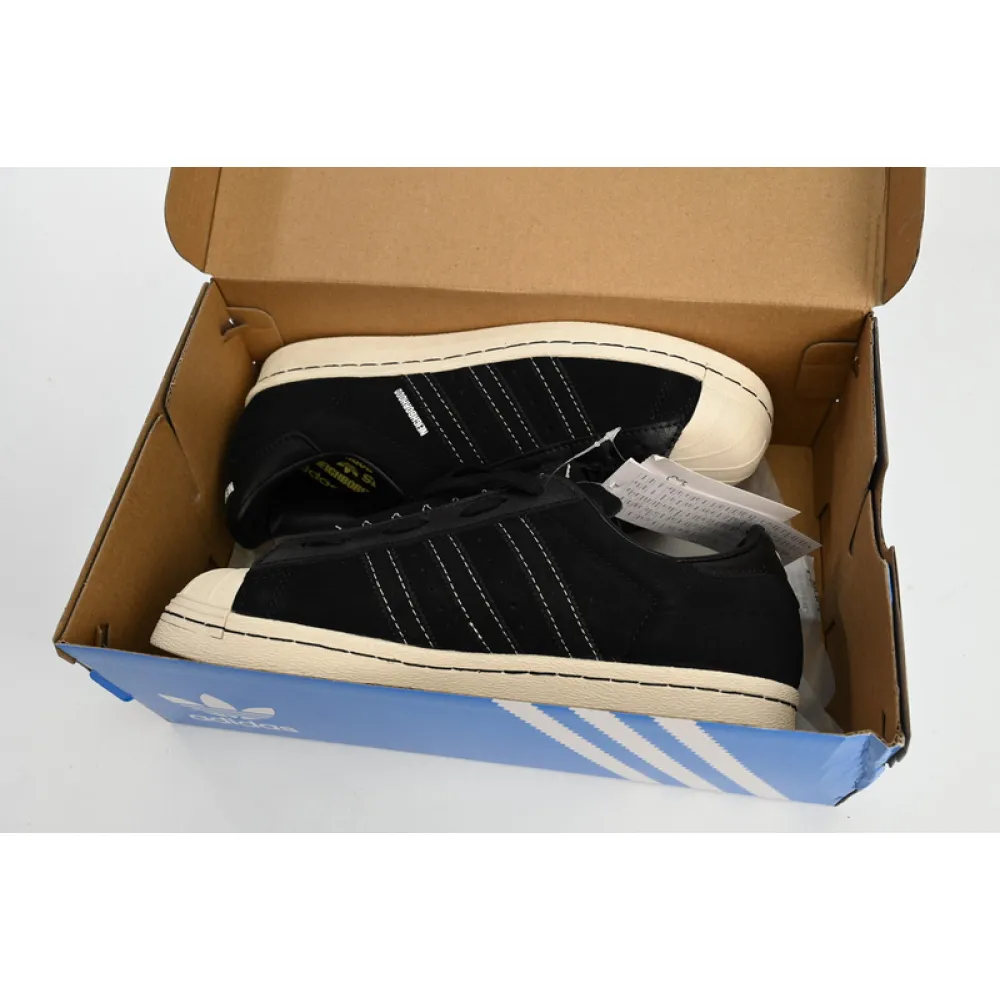  Adidas Superstar Shoes White Black Co Branded Black And White