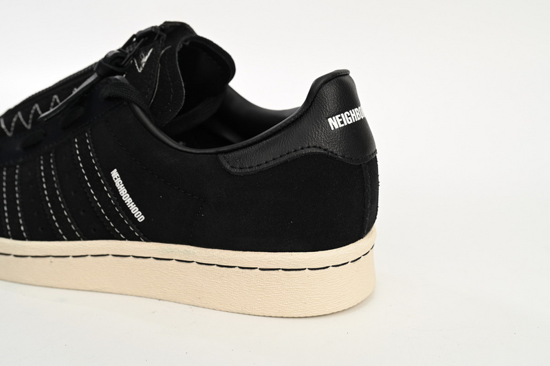  Adidas Superstar Shoes White Black Co Branded Black And White