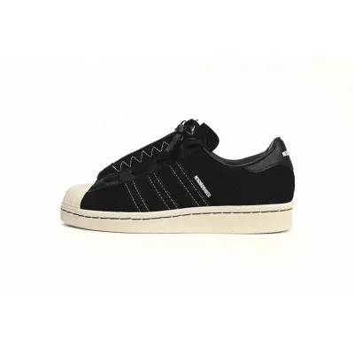  Adidas Superstar Shoes White Black Co Branded Black And White 01