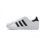  Adidas Superstar Shoes White Black Gold