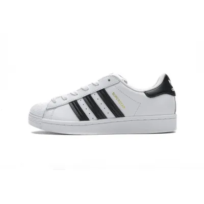  Adidas Superstar Shoes White Black Gold 01