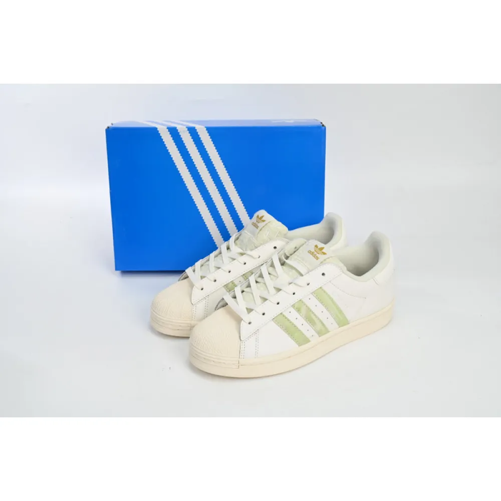  Adidas Superstar Shoes White Black Gold Beige Green