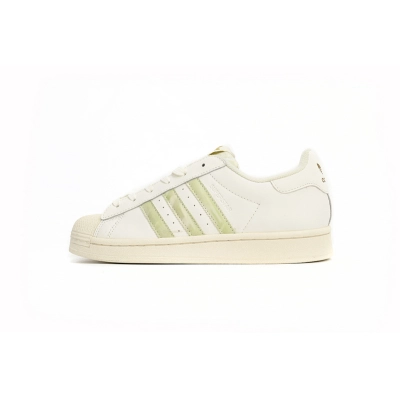  Adidas Superstar Shoes White Black Gold Beige Green