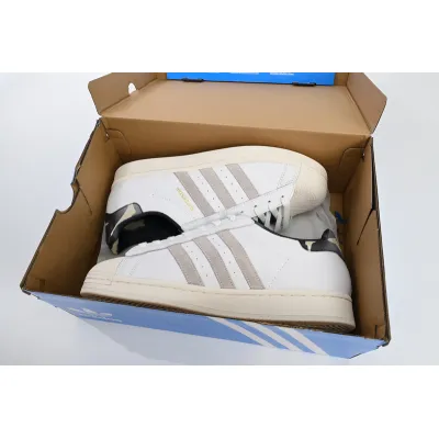  Adidas Superstar Shoes White Black Gold White 02