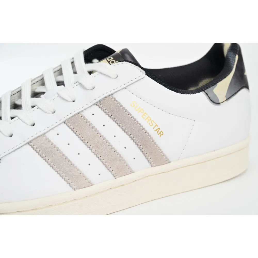  Adidas Superstar Shoes White Black Gold White