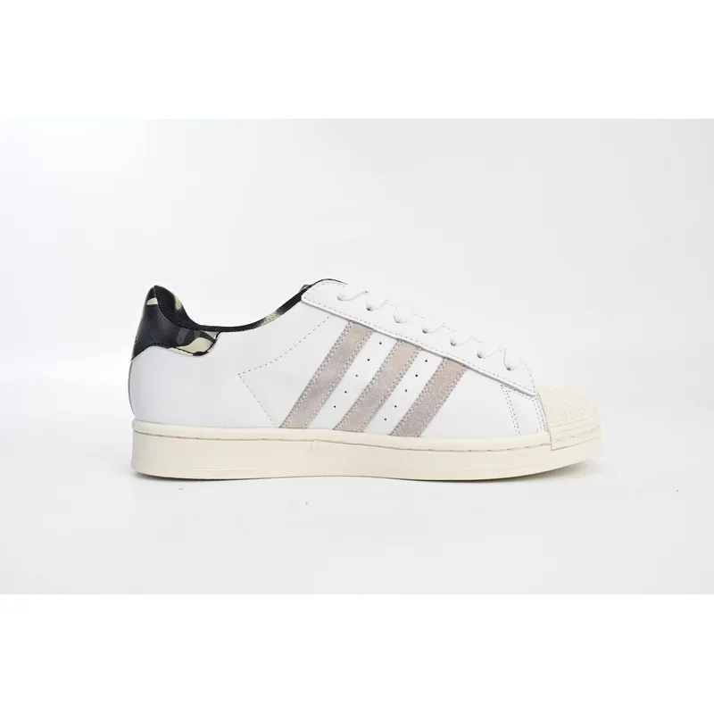  Adidas Superstar Shoes White Black Gold White