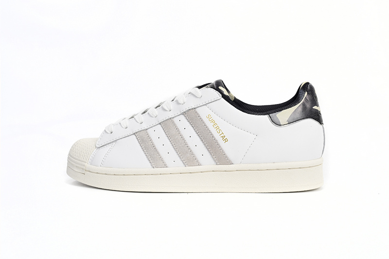  Adidas Superstar Shoes White Black Gold White