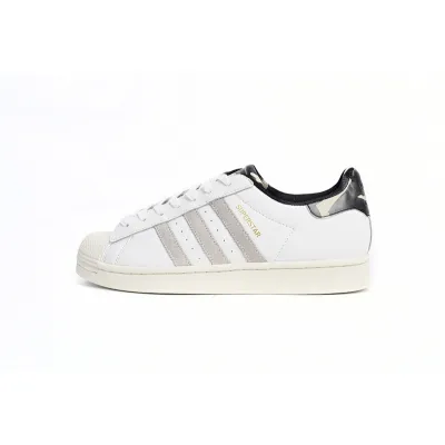  Adidas Superstar Shoes White Black Gold White 01