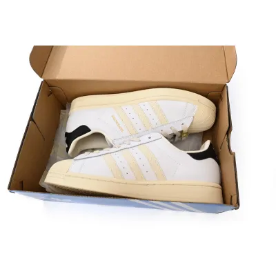  Adidas Superstar Shoes White Black Rice 02