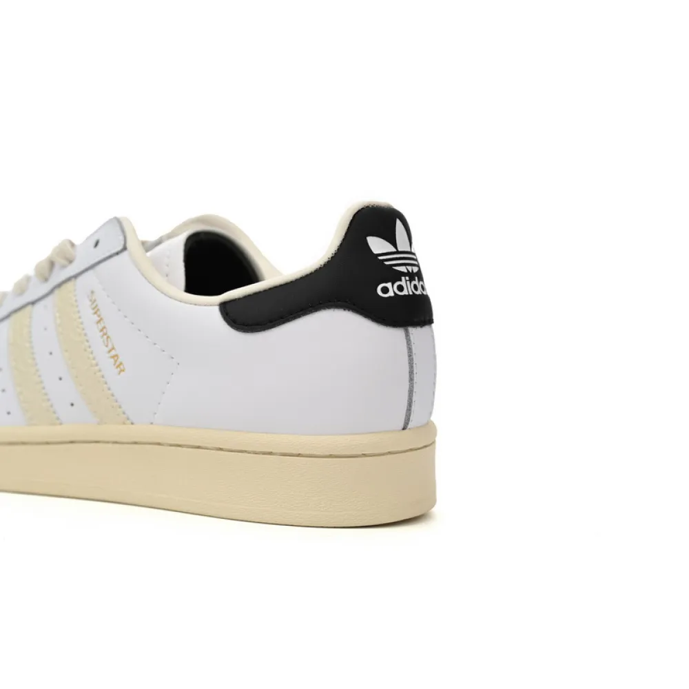  Adidas Superstar Shoes White Black Rice