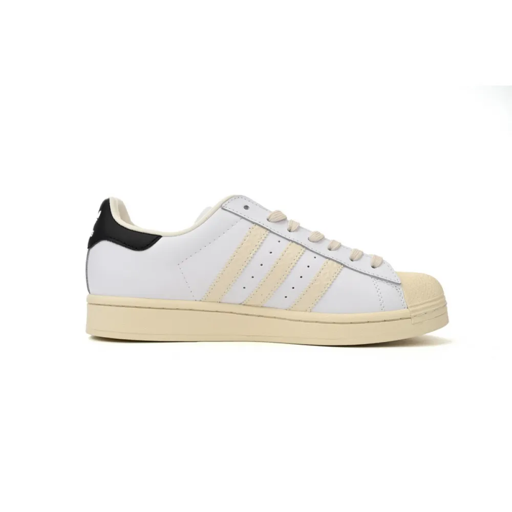  Adidas Superstar Shoes White Black Rice