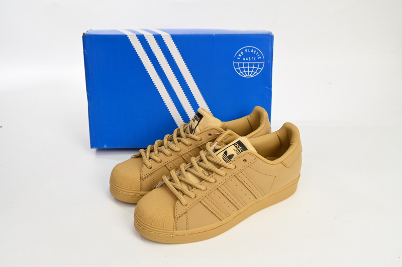  Adidas Superstar Shoes White Black Wheat Yellow