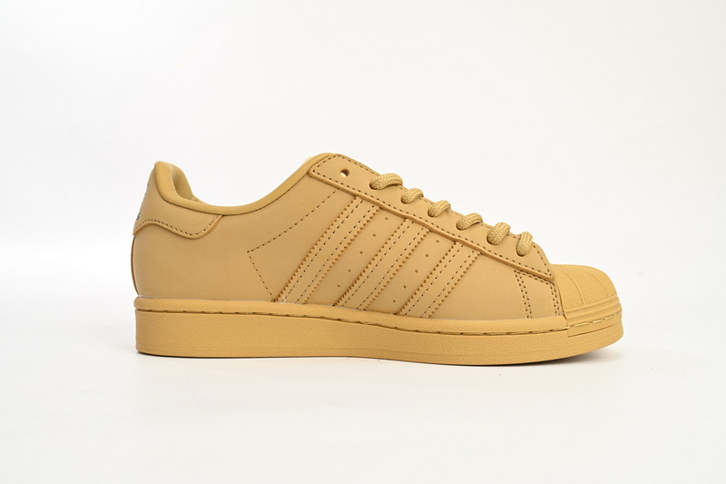  Adidas Superstar Shoes White Black Wheat Yellow