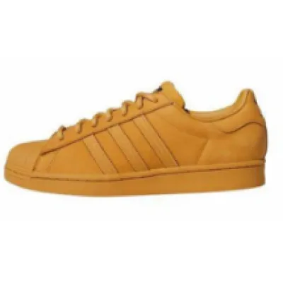  Adidas Superstar Shoes White Black Wheat Yellow 01