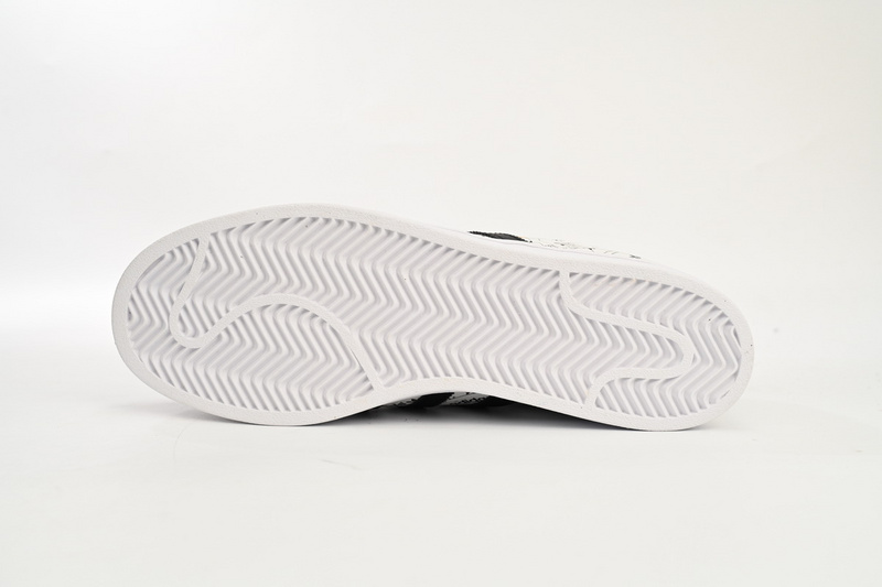  Adidas Superstar Shoes White Black White Black Red