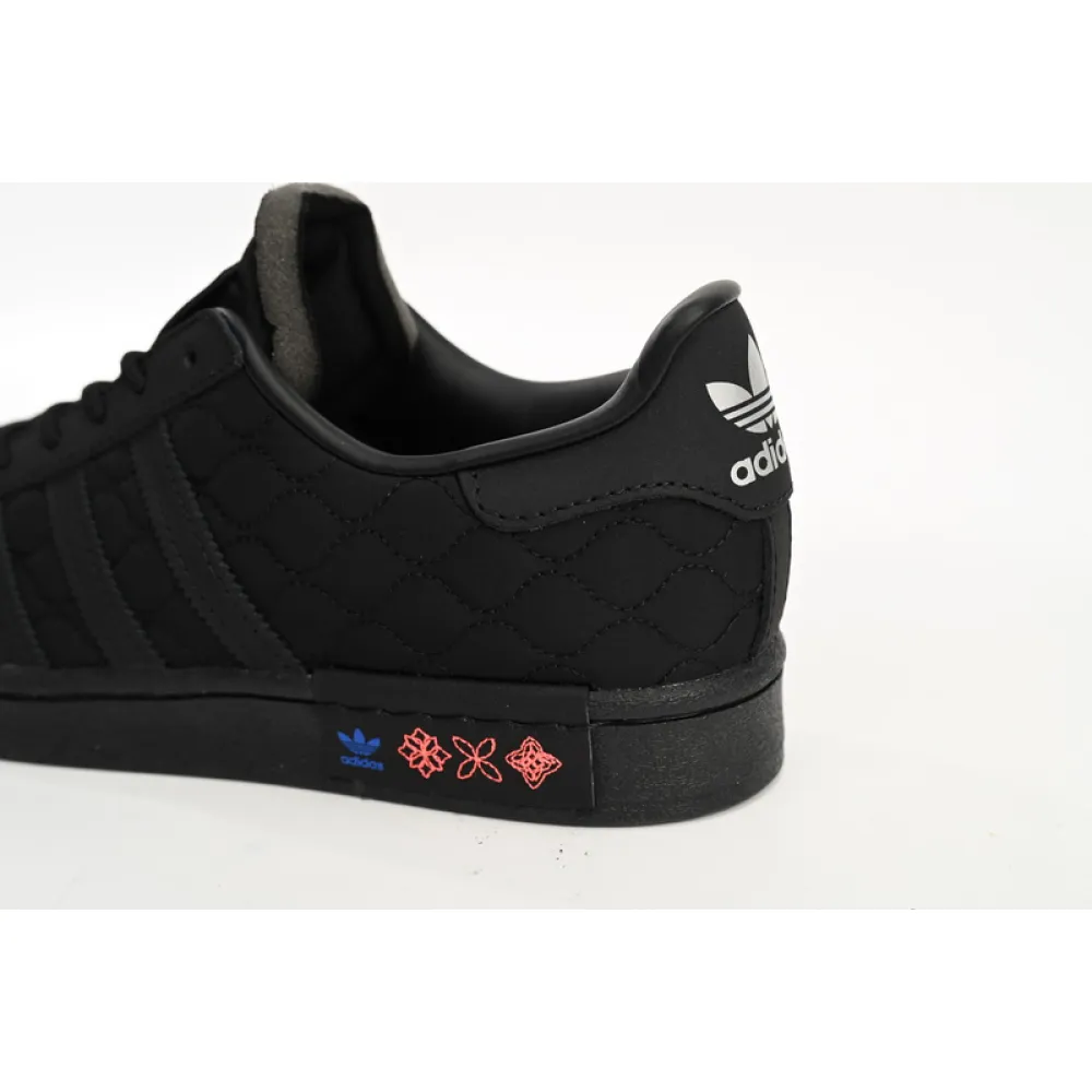  Adidas Superstar Shoes White Black Year of the Tiger Black