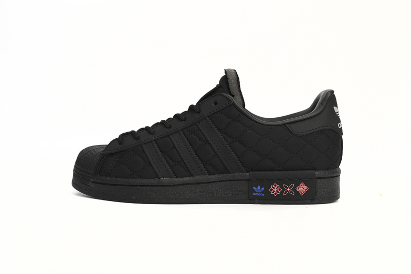  Adidas Superstar Shoes White Black Year of the Tiger Black