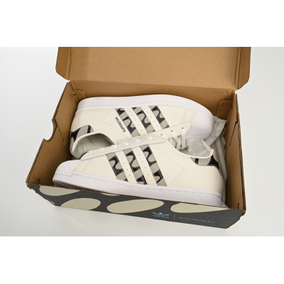  adidas Superstar Shoes White Co Branded Black And White 02