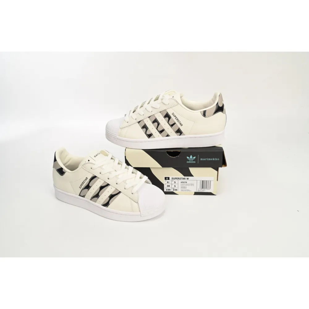  adidas Superstar Shoes White Co Branded Black And White