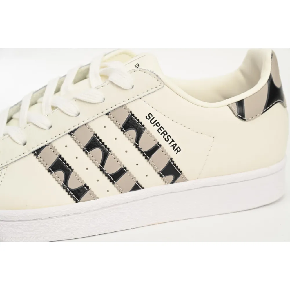  adidas Superstar Shoes White Co Branded Black And White